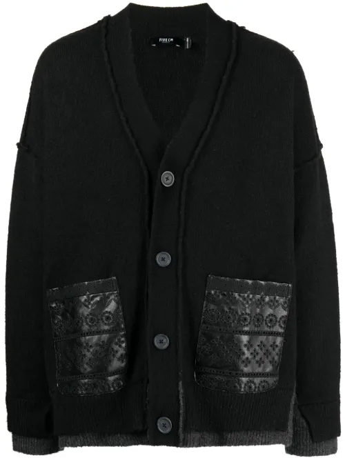 Cardigan en coton à broderies - FIVE CM - Modalova
