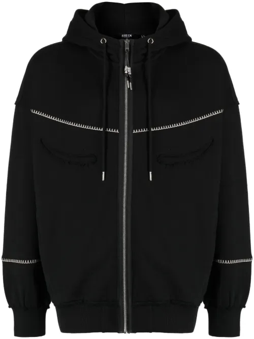 FIVE CM veste à effet usé - Noir - FIVE CM - Modalova