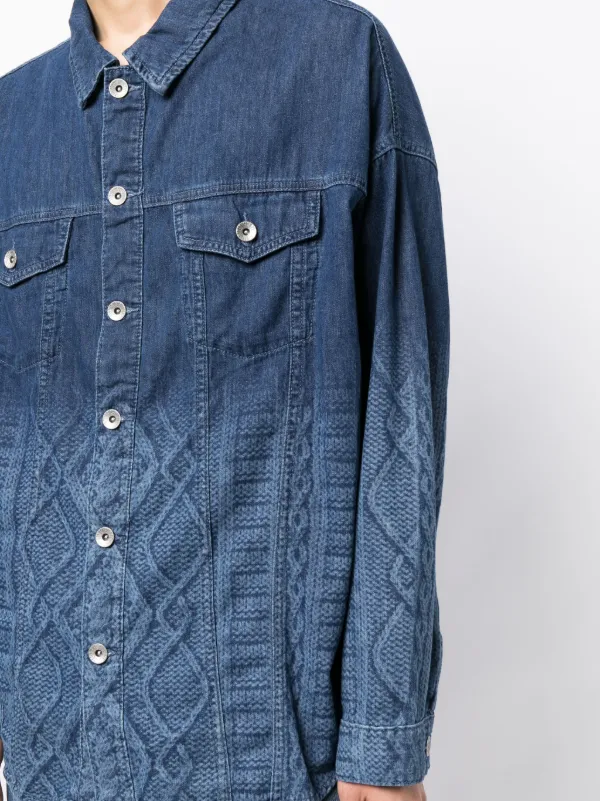 Denim shirt jacket clearance mens