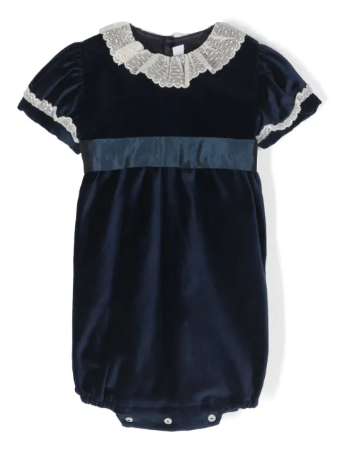 Mariella Ferrari lace-trim velvet cotton shorties