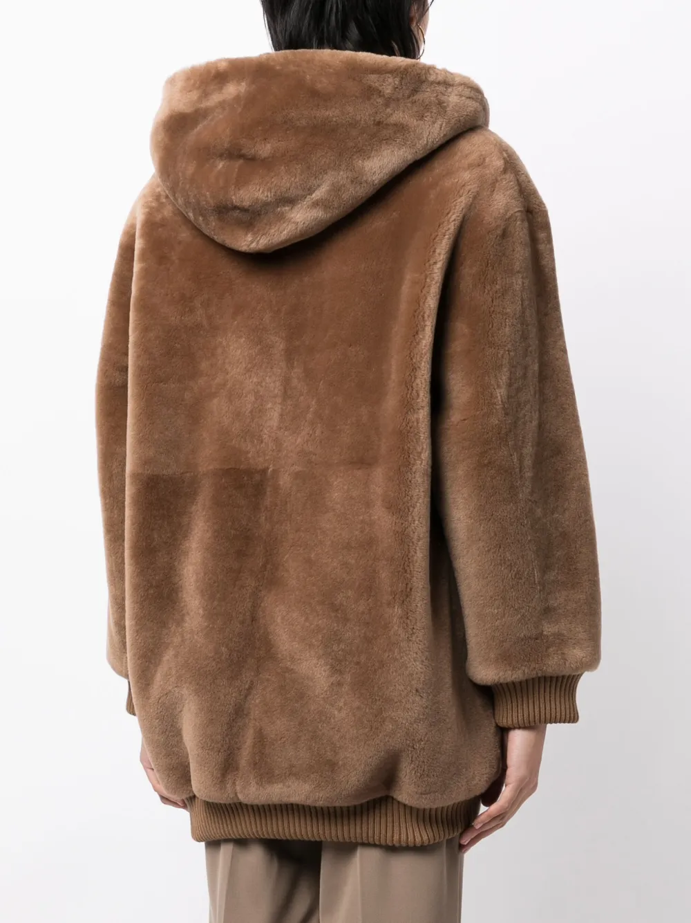 Yves Salomon Mantel met rits Bruin