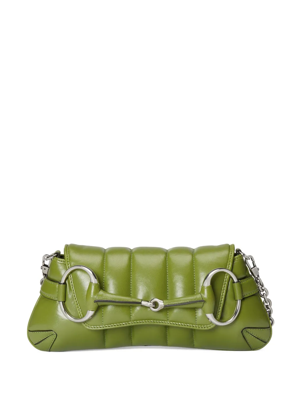 ショルダーバッグ・ポシェット Iridescent Green Horsebit Chain Medium Shoulder Bag Gucci Iridescent Green Horsebit Shoulder Bag - Runway Catalog