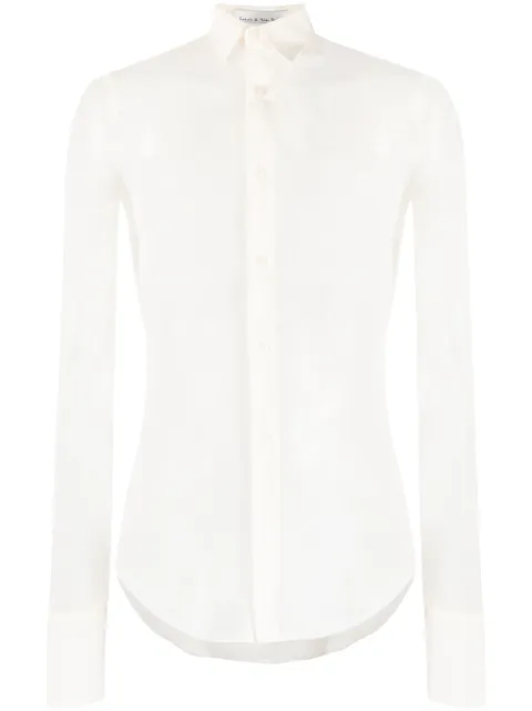 Ludovic de Saint Sernin sheer slim-cut shirt