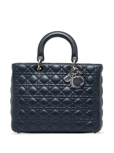 pre-owned large Cannage Lady Dior handbag