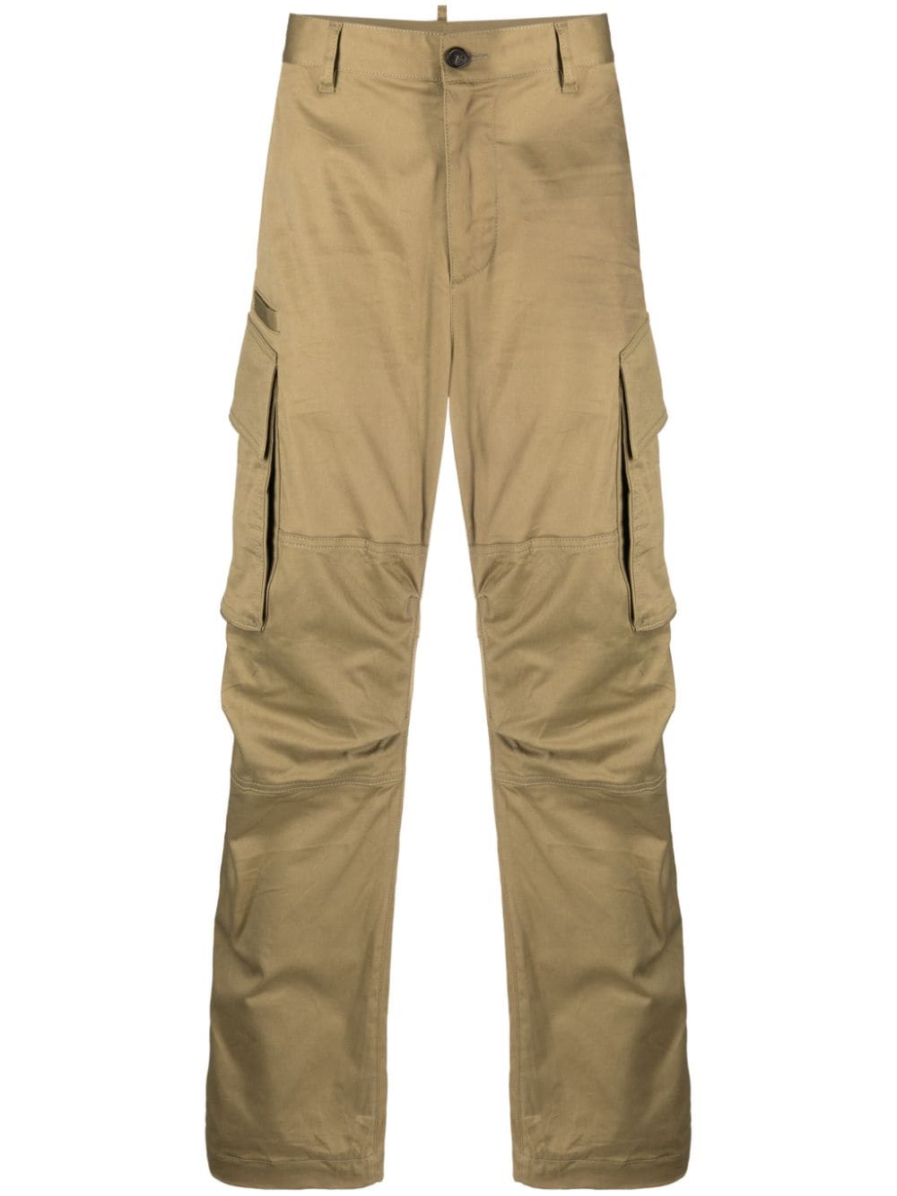 Dsquared2 Logo-print Cargo Trousers In Neutrals