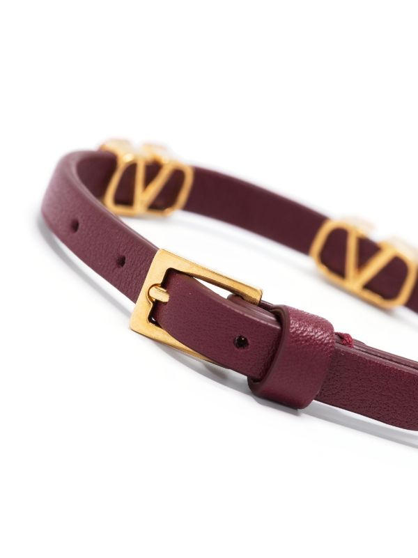 Valentino Garavani VLogo Signature Leather Bracelet - Farfetch