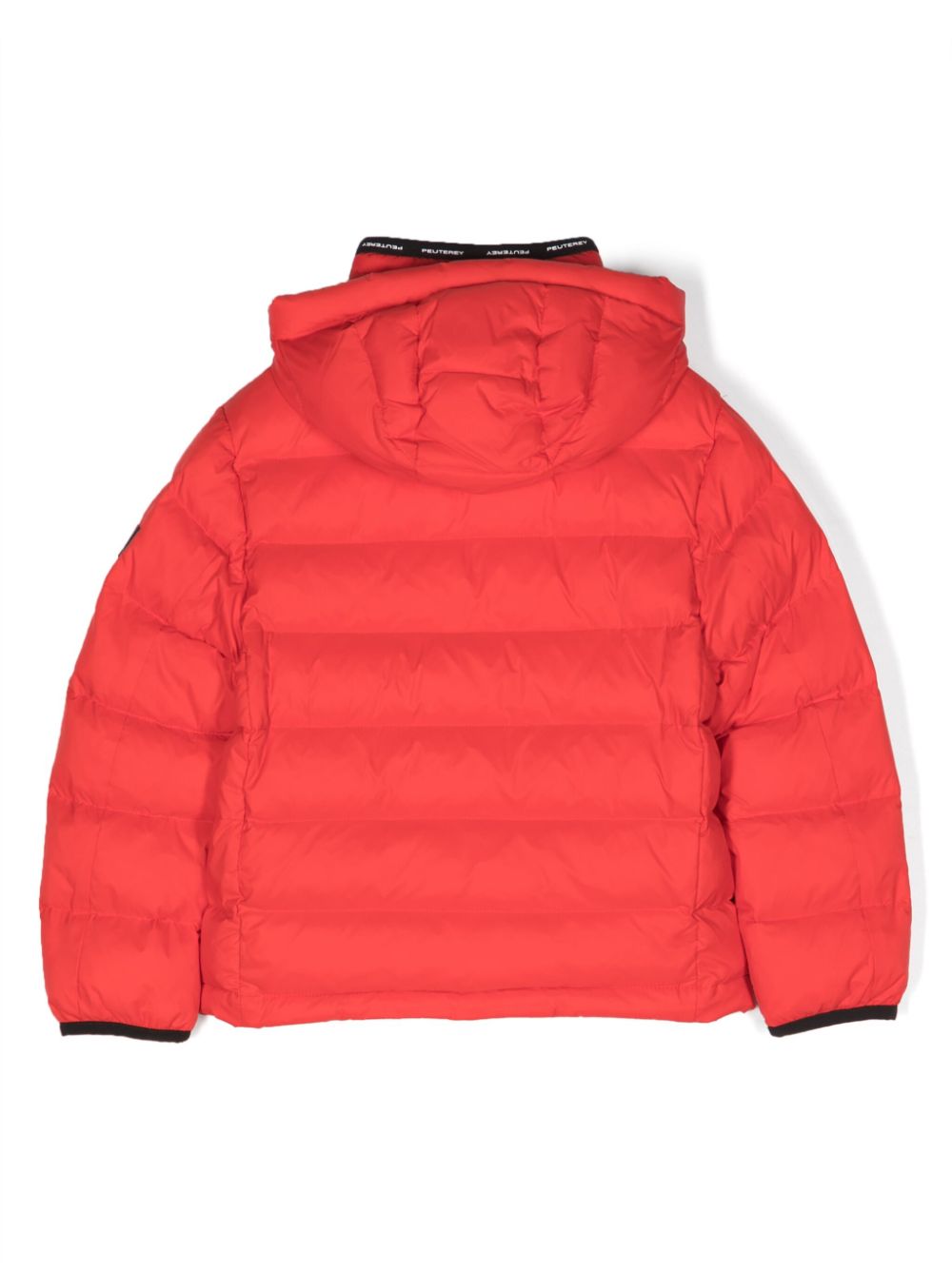 Peuterey kids hooded quilted padded jacket - Rood