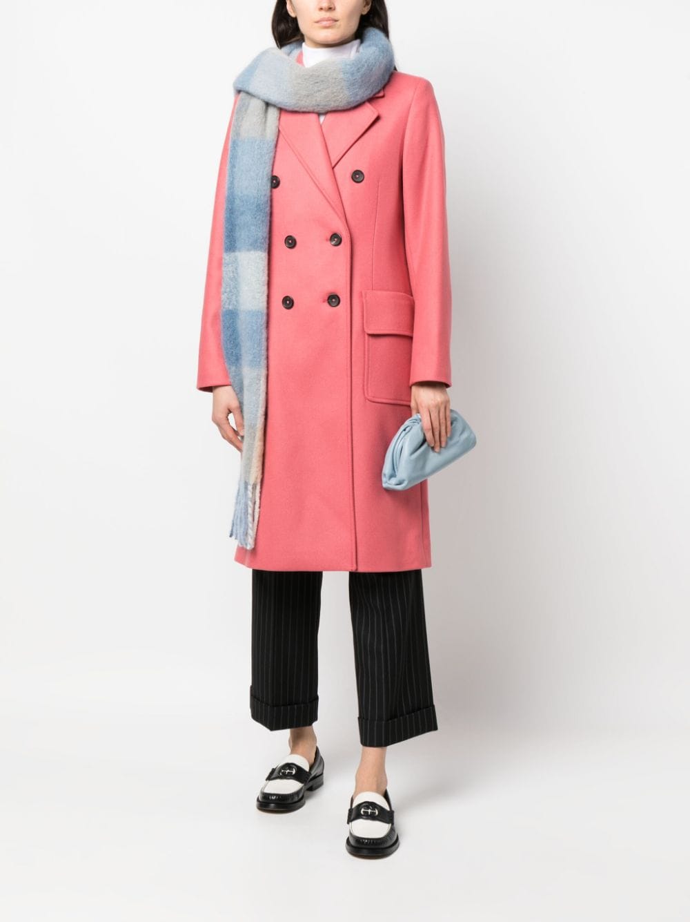 PS Paul Smith double-breasted wool-blend coat - Roze