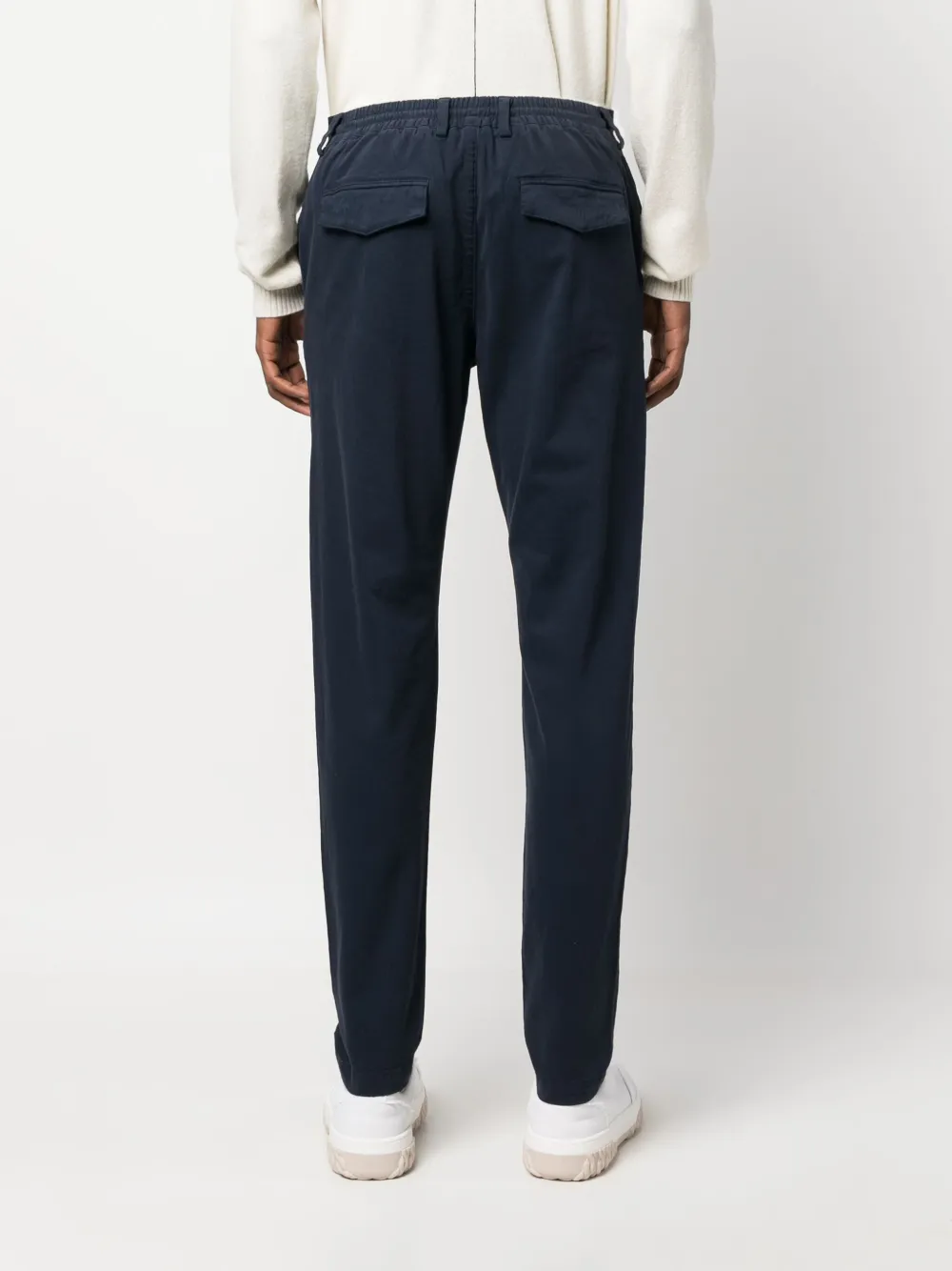 Eleventy Chino met toelopende pijpen Blauw