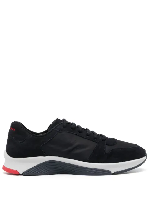 Kiton panelled lace-up sneakers 