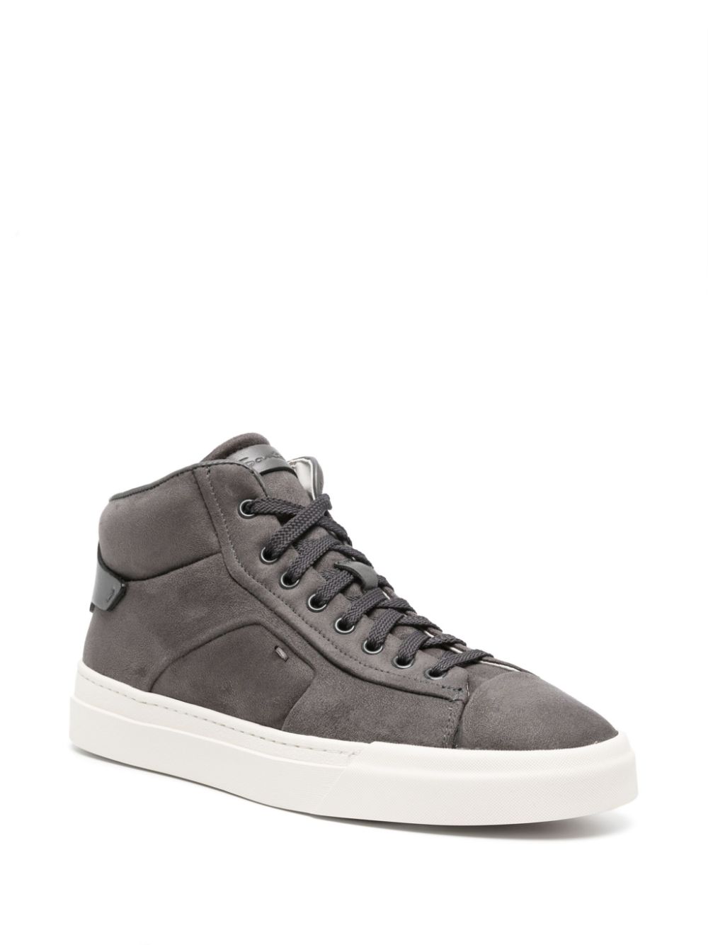 Santoni Leren sneakers - Grijs