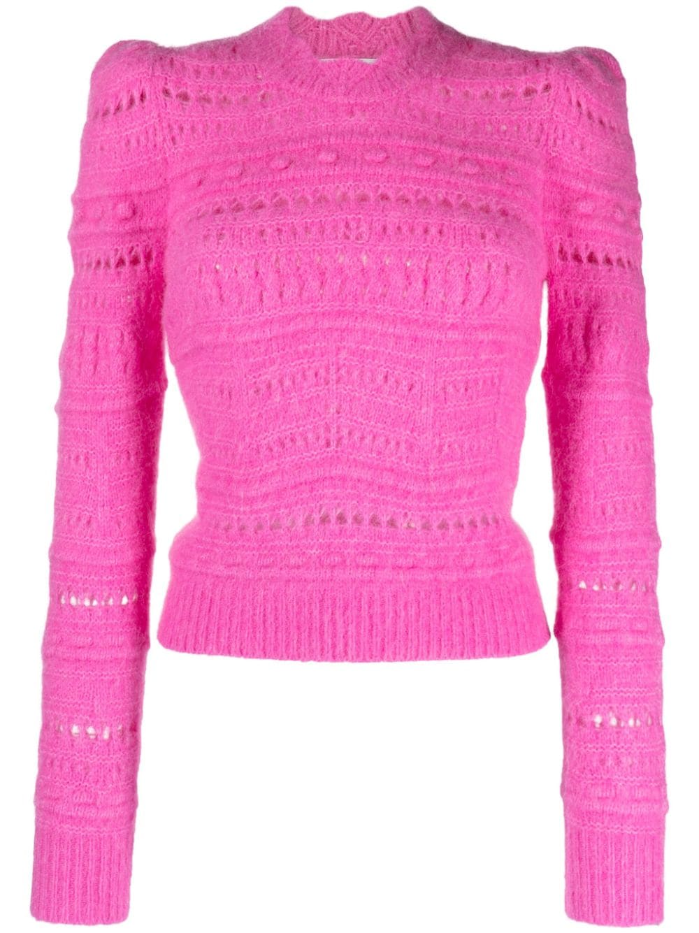 Marant Etoile Adler Open-knit Jumper In Pink