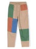 Stella McCartney Kids patchwork cotton trousers - Neutrals
