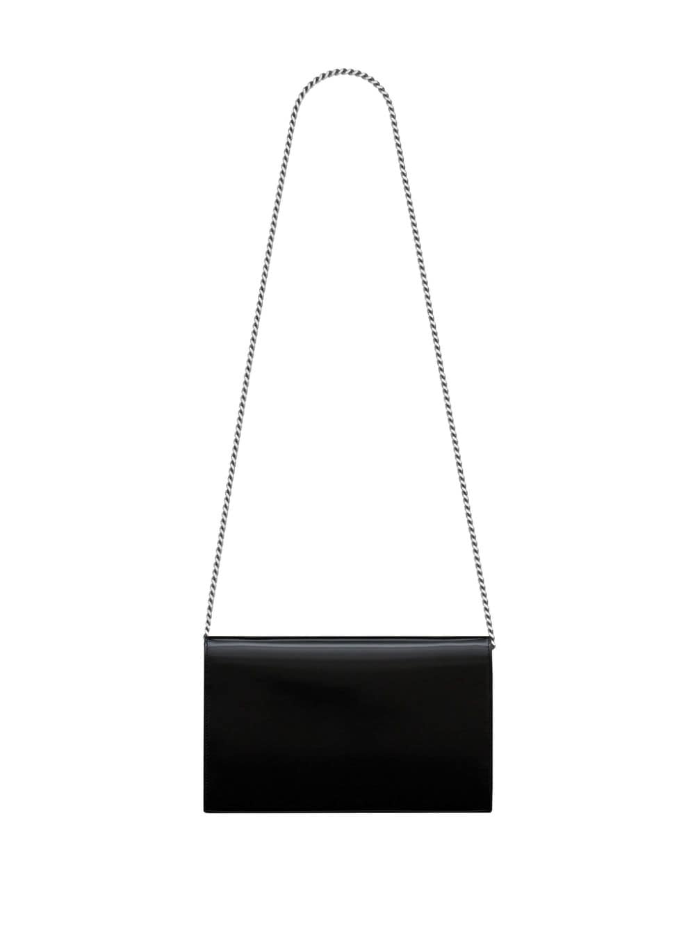 Shop Saint Laurent Cassandre Logo-lettering Crossbody Bag In Black
