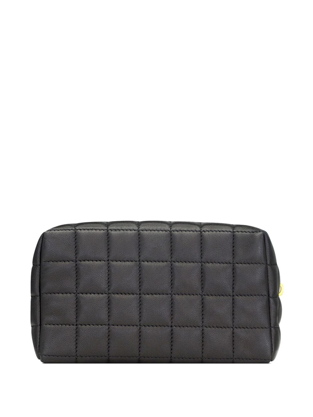 Yves Saint Laurent, Bags, Ysl Cassandre Signature Pleat Pouch Beauty  Makeup Bag Black Goldtone Logo