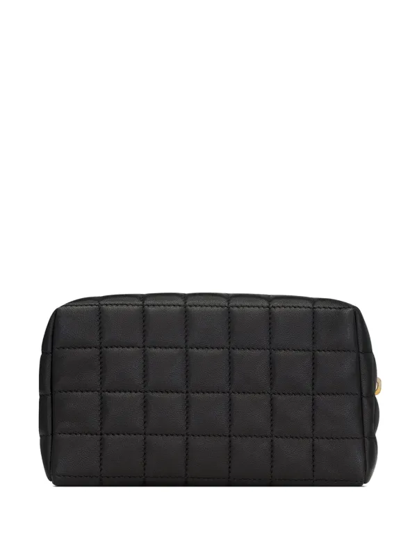 Saint Laurent Cassandre quilted-leather Makeup Bag - Farfetch