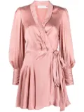 ZIMMERMANN wrap silk dress - Pink