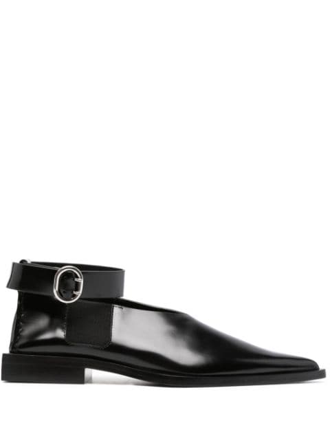 Jil Sander pointed-toe leather shoes