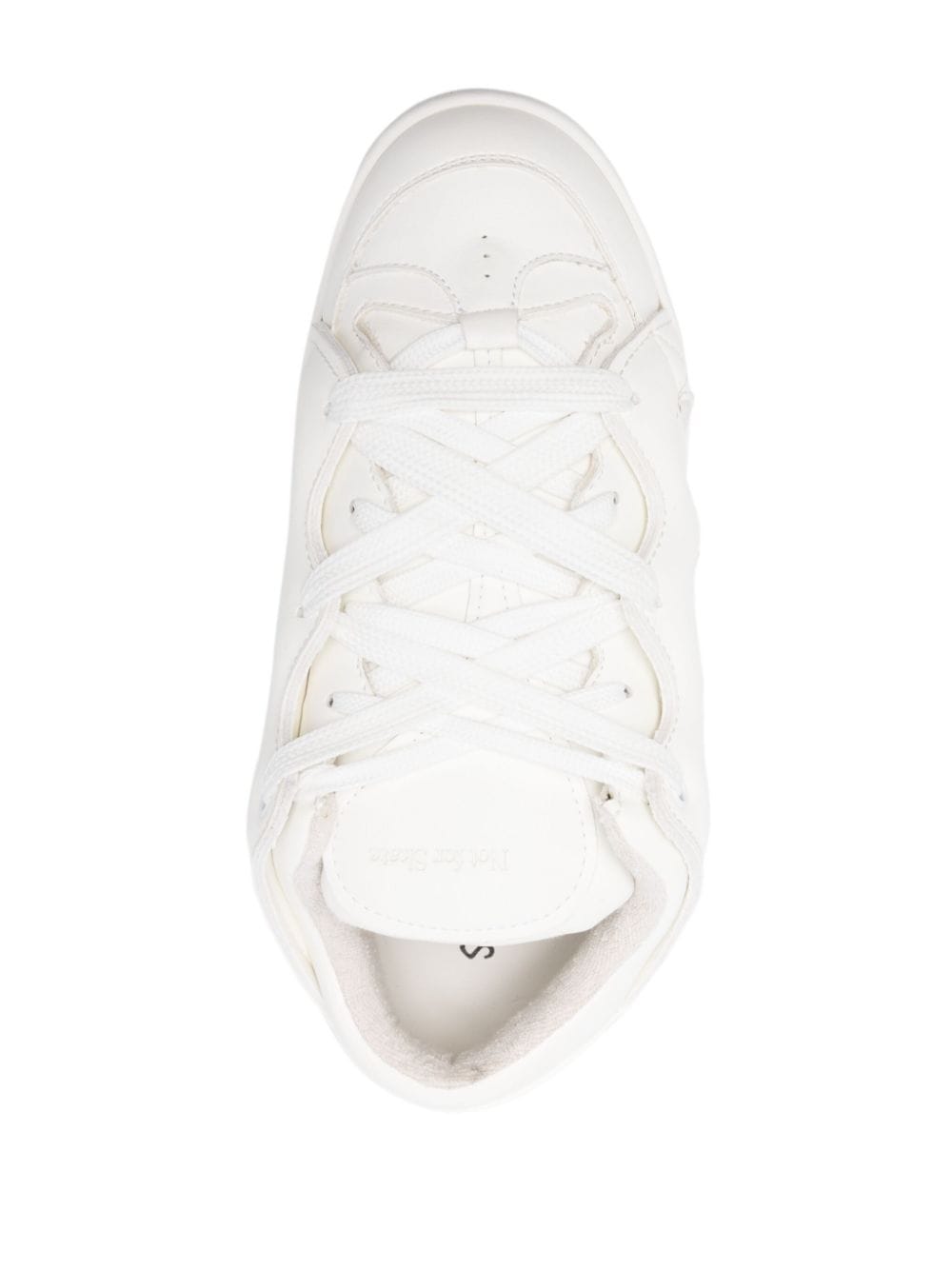 Shop Santha Panelled Lace-up Sneakers In White