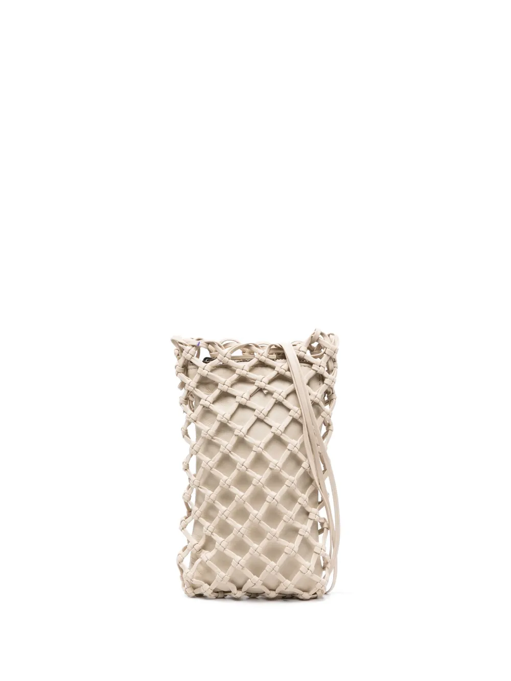 St. Agni Mini Macramé Crossbody Bag In Neutrals