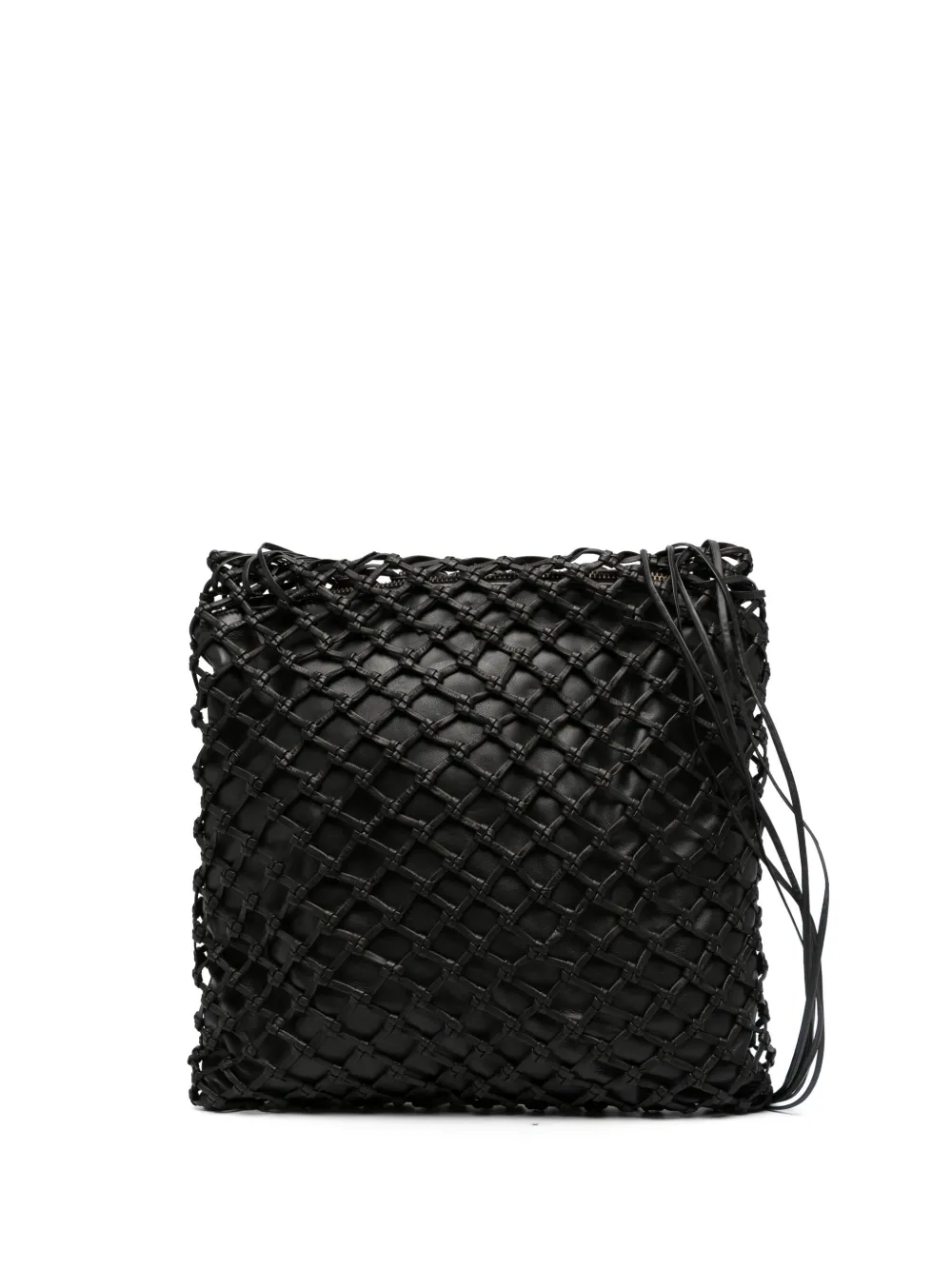 St. Agni Macrame Crossbody Bag In Black