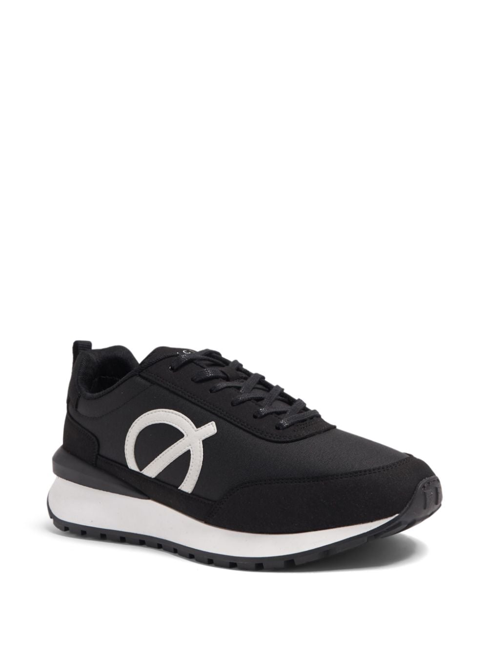 Shop Loci Fusion Logo-patch Sneakers In Black
