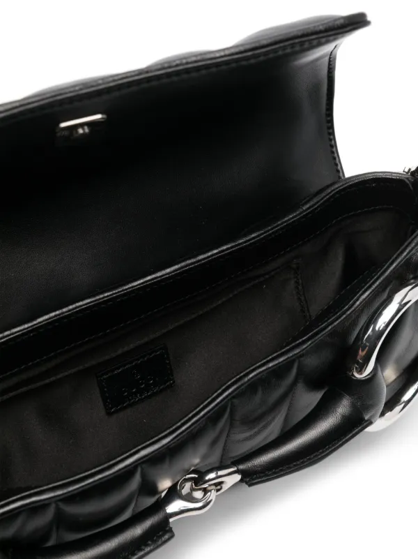 GUCCI ホースビット チェーンショルダー クラッチバッグ 黒 Gucci ホースビット チェーン ショルダーバッグ S | ブラック