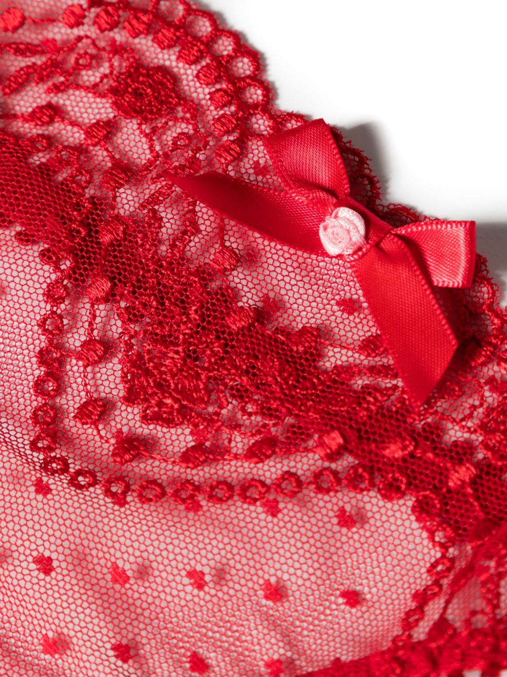 Shop Agent Provocateur Yuma Point D'esprit Thong In Red