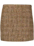 Rodebjer Seine checkered miniskirt - Brown