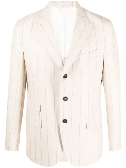 Eleventy pinstriped single-breasted blazer