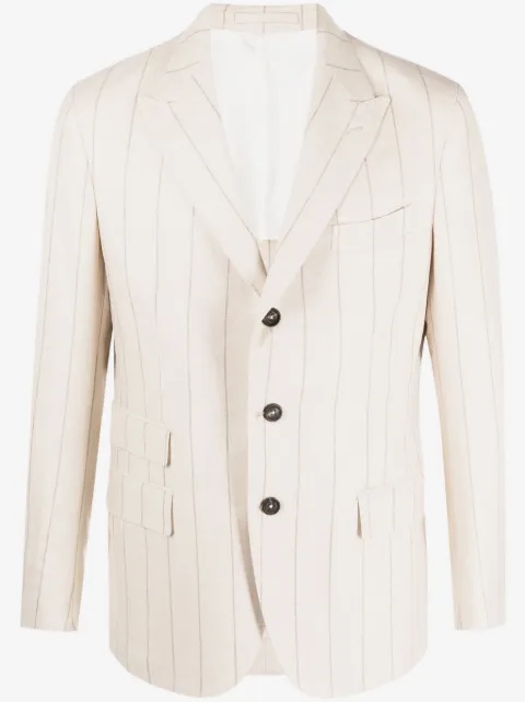 Eleventy pinstriped single-breasted blazer