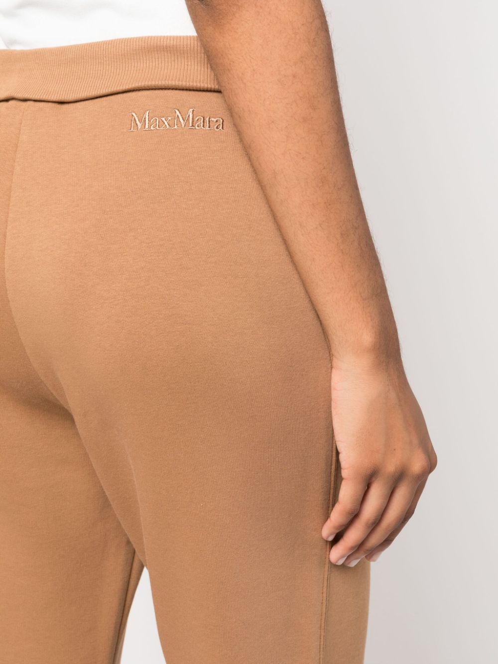 Shop 's Max Mara Embroidered-logo Track Pants In Brown