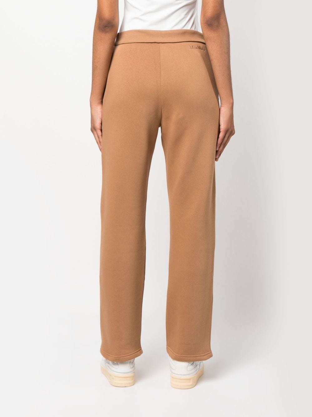 Shop 's Max Mara Embroidered-logo Track Pants In Brown