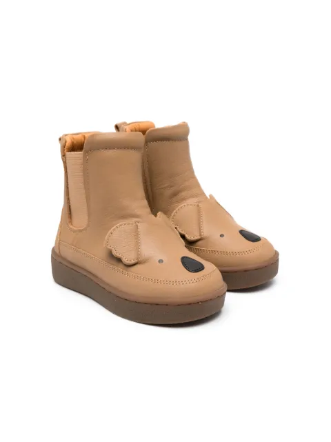 Donsje pop-up animal ears leather boots 