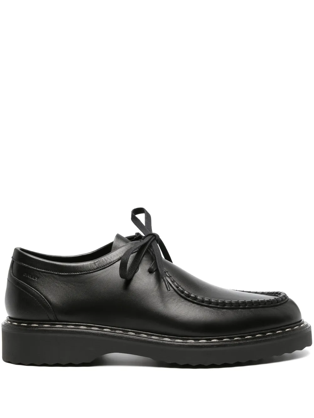 Bally Man Lace-up Shoes Black Size 10 Soft Leather In Black
