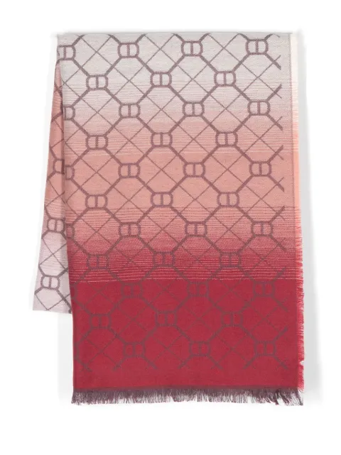 TWINSET Oval T-jacquard gradient scarf