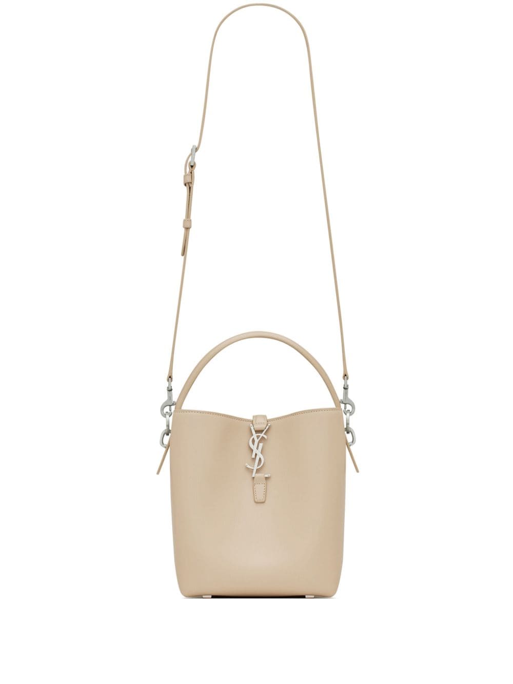 Brown Le 37 leather bucket bag, Saint Laurent