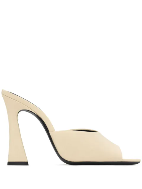 Saint Laurent Suite 105mm silk mules