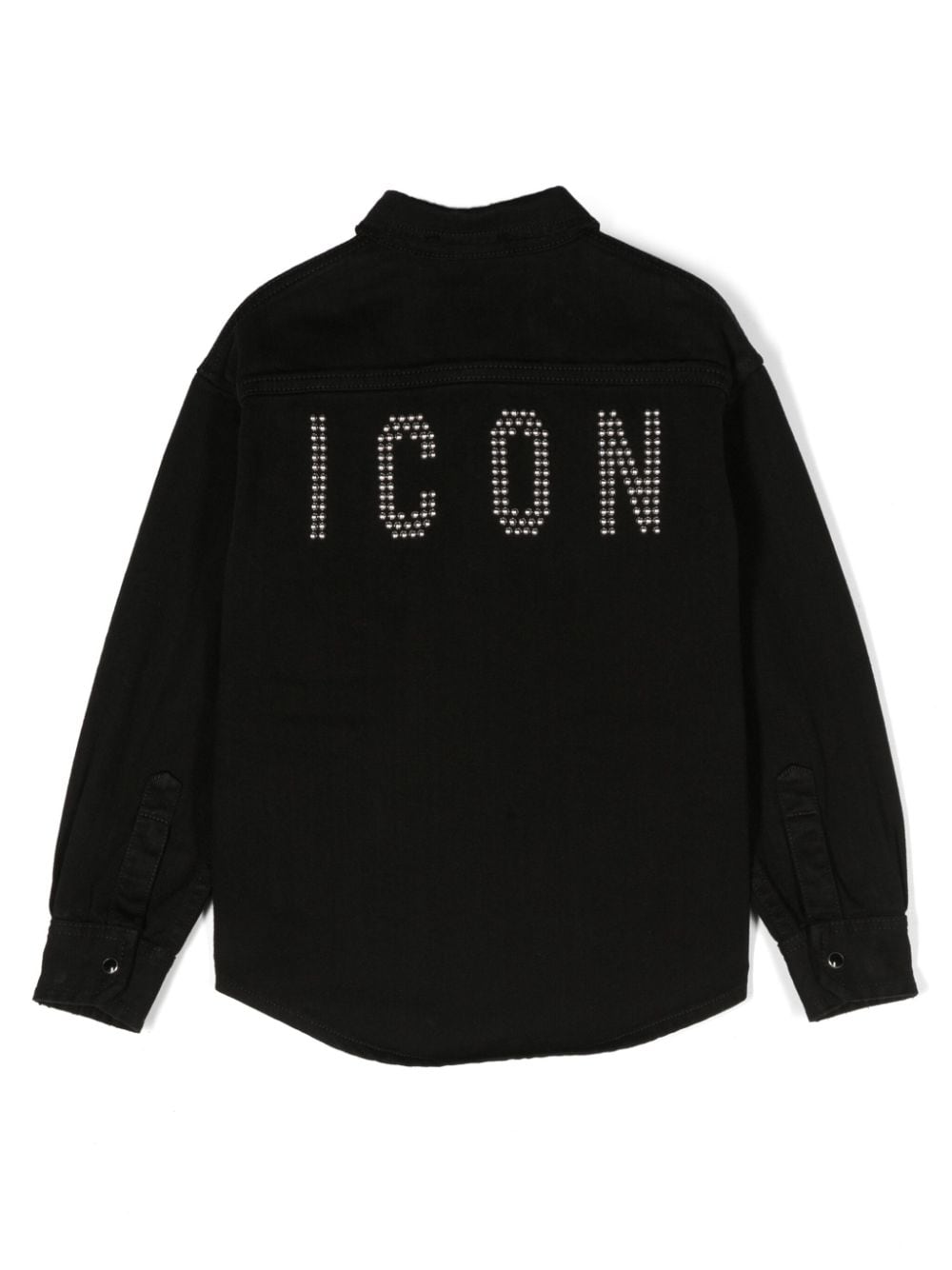 Shop Dsquared2 Stud-embellished Cotton Jacket In Black