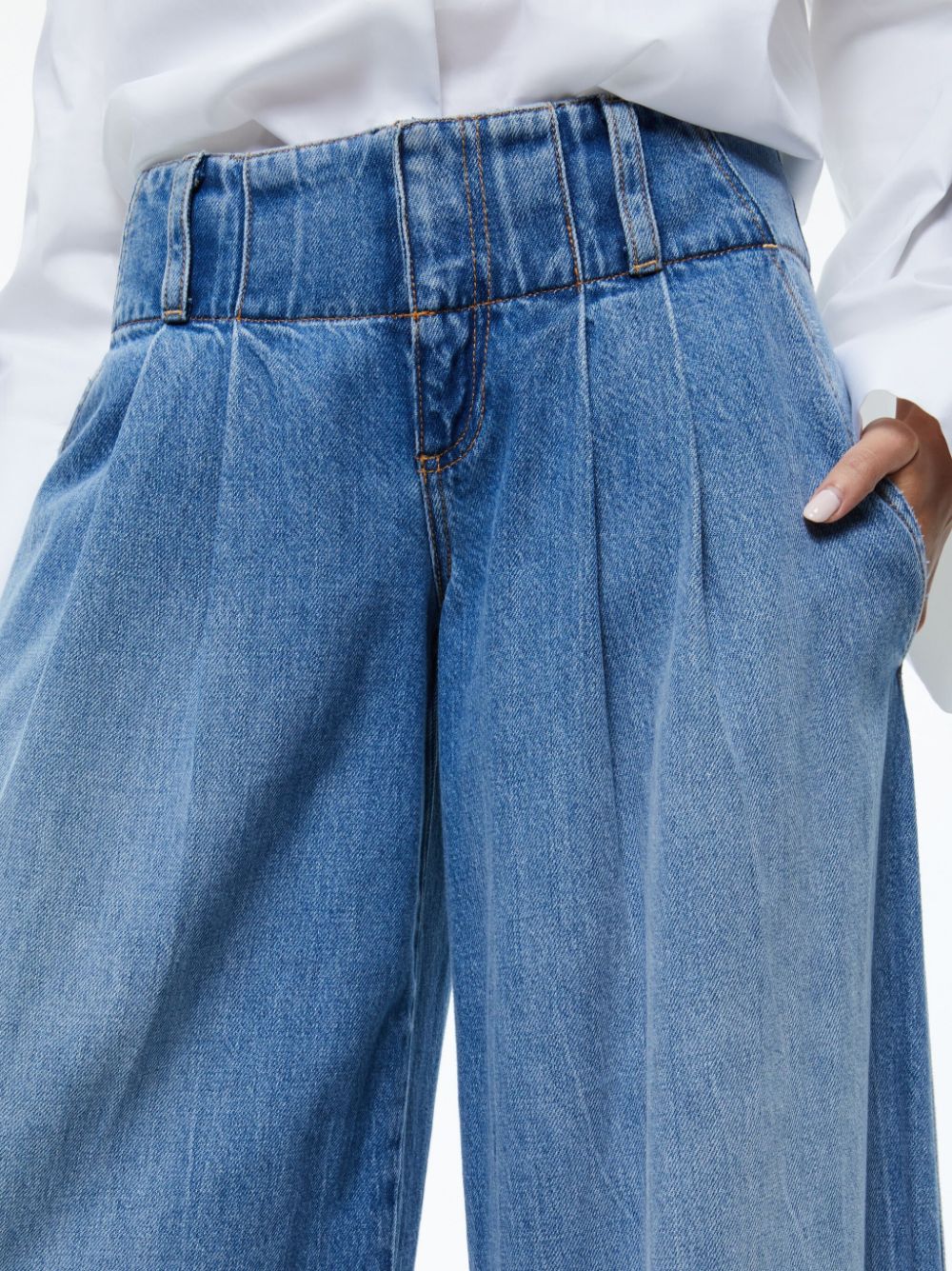Alice + Olivia Anders low-rise wide-leg Jeans - Farfetch