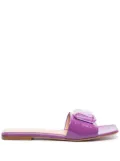 Gianvito Rossi Jaipur crystal-embellished slides - Purple