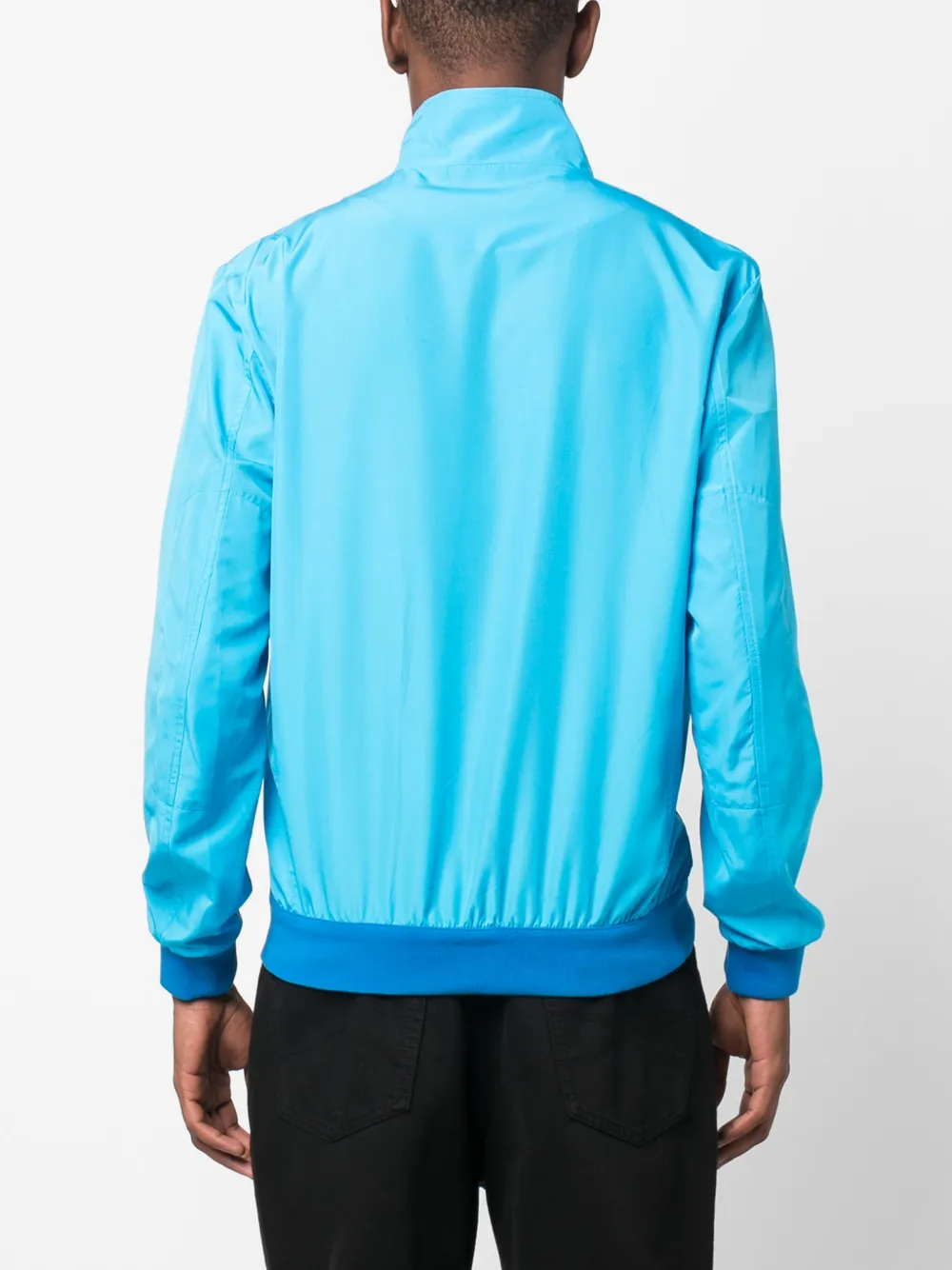 Shop Kiton Zip-up Lightweight Jacket In Blue