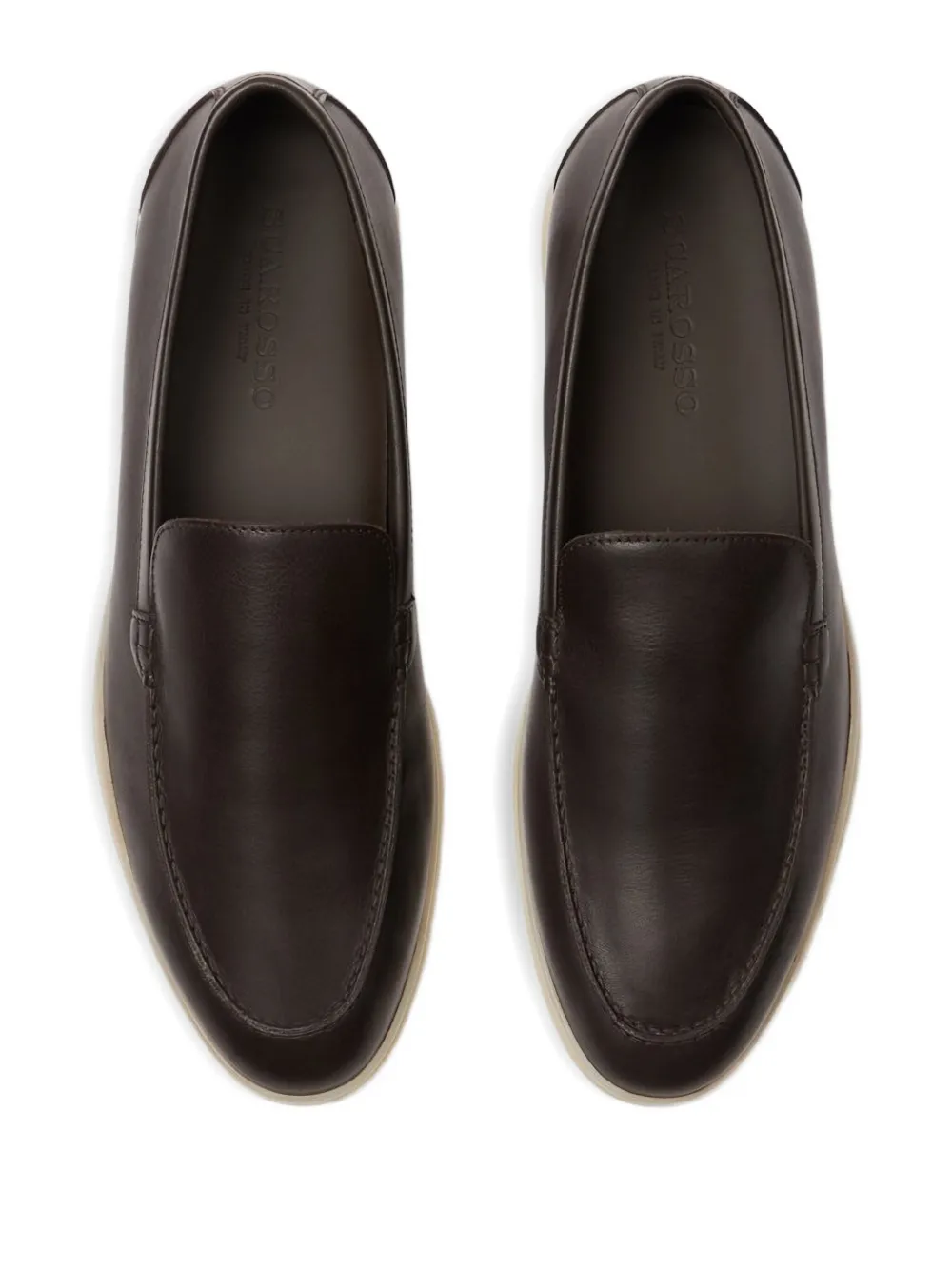  Scarosso Ludovico Leather Loafers - Brown 