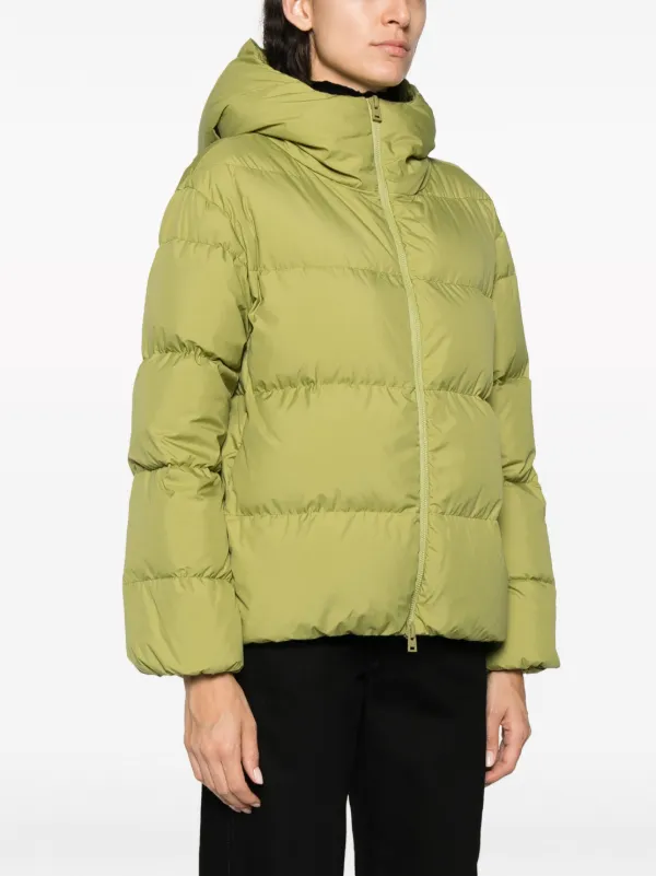 Herno zip-up Hooded Down Jacket | Green | FARFETCH