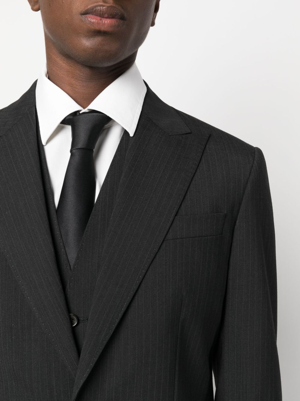 Shop Dsquared2 Pinstripe-pattern Three-piece Suit In Grau