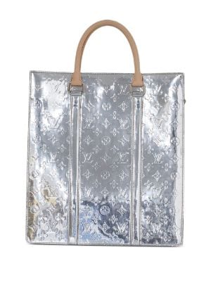 Louis Vuitton Limited Edition Silver Monogram Miroir Papillon Bag