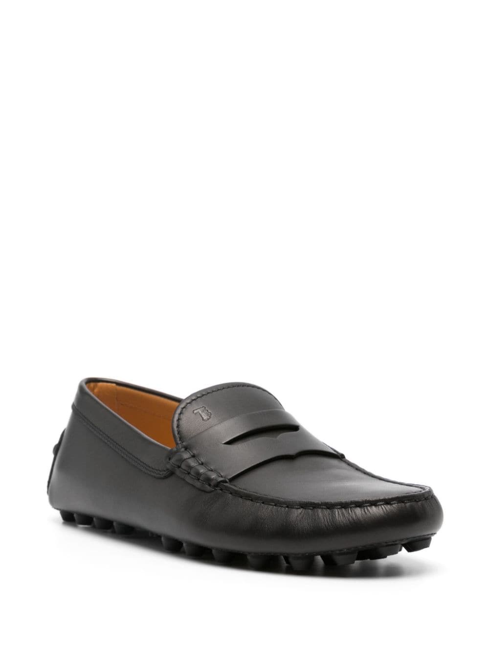 Tod's penny-slot leather loafers - Zwart