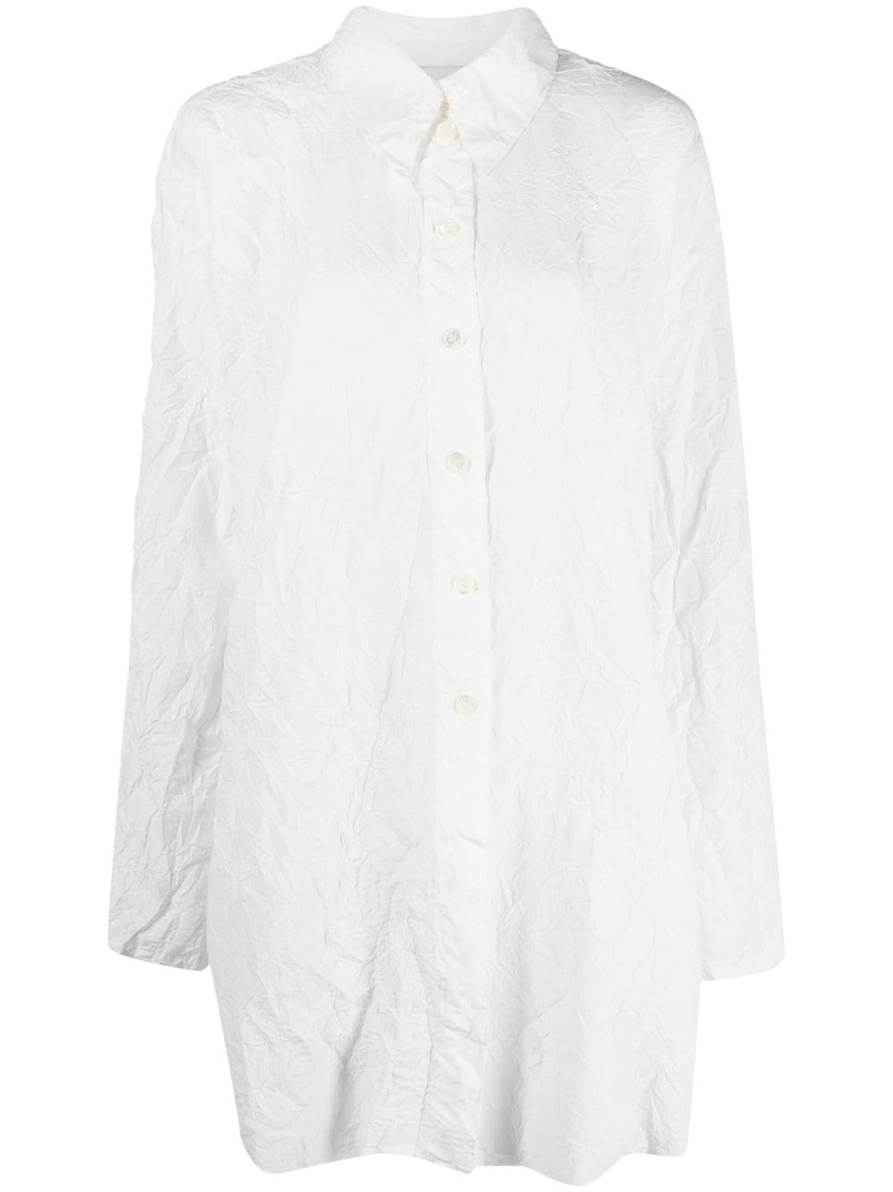 Róhe long-line crepe shirt - Weiß