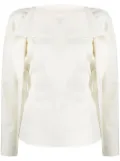 Róhe layered long-sleeve blouse - Neutrals