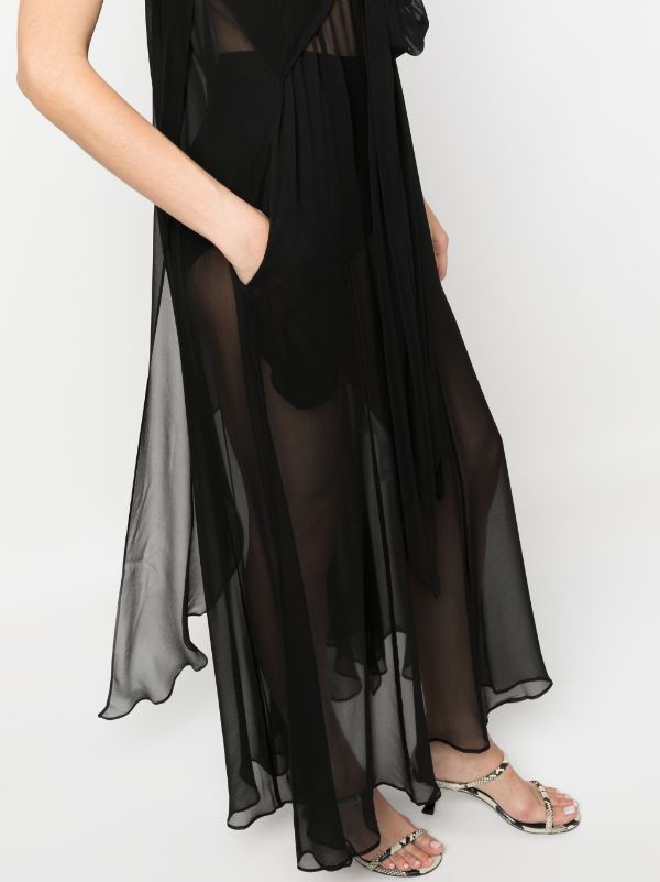 Filippa K semi-sheer Silk Slip Dress - Farfetch